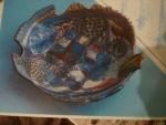Керамическая декоративная тарелка Рыба